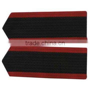 red border embroidery epaulette patch