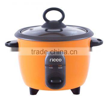 0.5L drum rice cooker with steamer, cute small size rice cooker in yellow color