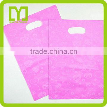 2016 Plastic Bag From China with Die Cut Handdle for Shopping