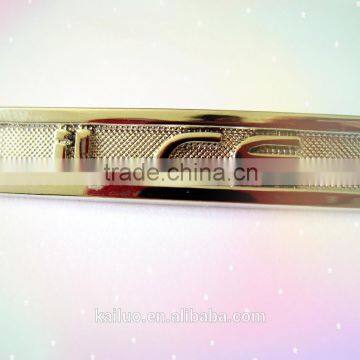 bright silver metal label for jeans