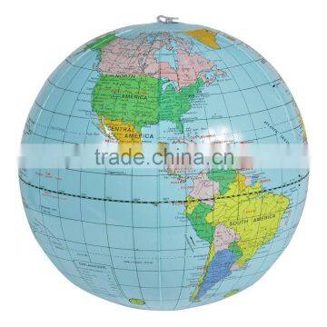 Inflatable earth world teacher beach ball