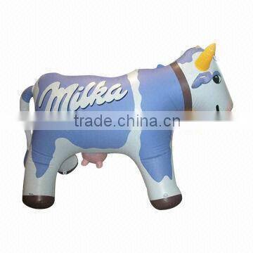 Promotional Inflatable Milk Cow, Made of PVC