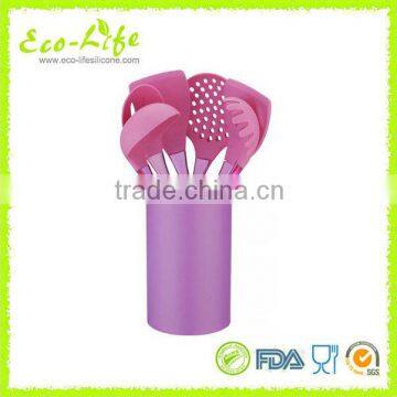 Set of 7 Silicone Kitchen Utensils With Plastic Handle, Cooking Tools Kitchenware photo-6