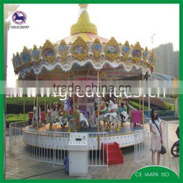 Attraction Amusement Park Rides Electric Carousel Horse