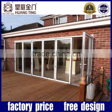 Modern design aluminum folding exterior doors price