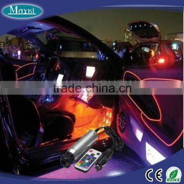 Cold light optic fiber light in car with RGB color changing and fiber optic side cable
