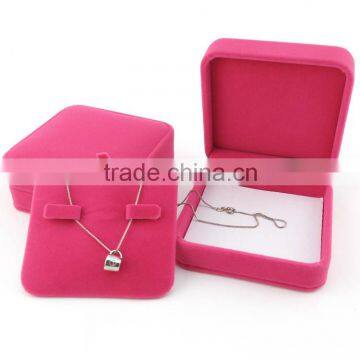 Hand Made Europe High-grade Plush Wedding Jewelry Box Bracelet Necklace Case