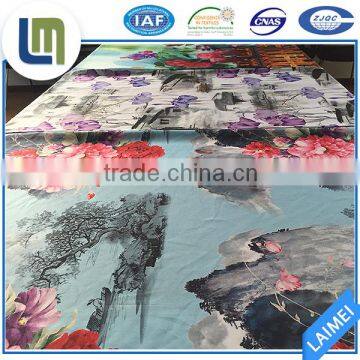 Heavy weight satin fabric digital printing for bedding