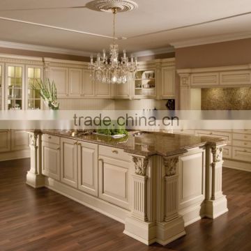 High-end luxury cupboard kitchen cabinets solid wood