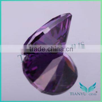 18K Yellow Gold Cubic Zirconia Rings, 8*10mm Oval Cut L-Purple Loose CZ Stones Price photo-6