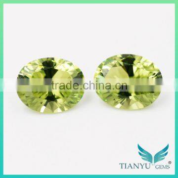 Wholesale synthetic gemstone #139 oval cut russia nanosital stone price