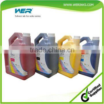 2016 upgraded recipe WER China digital printing machine solvent ink