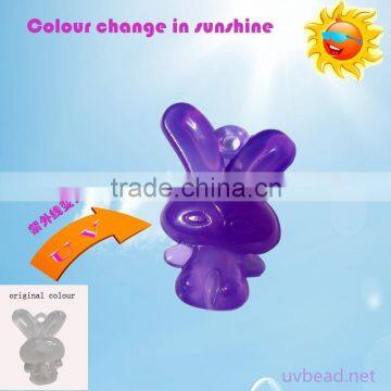 magic uv pendant uv mobile strap uv colour change in sunshine rabit