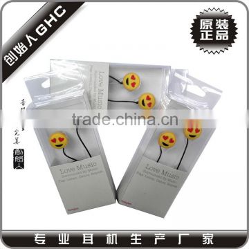 blister package earphone with embossed logo for gift