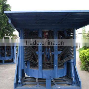 KGPS-2Tton Steel shell electric induction smelter for aluminum, iron, copper ,steel,brass