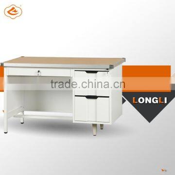 Metal Frame Wooden Top Steel Office Table