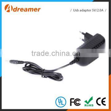 Manufacturers OEM &ODM 5V 2.0A universal usb home charger for mobile phone/pc