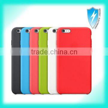 PC silicone material microfiber case for Apple iPhone 6 plus