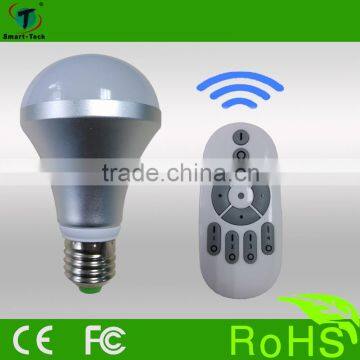 2.4G Wireless Remote Control E27 5w LED Bulb Lamp With Warm White and Cool White