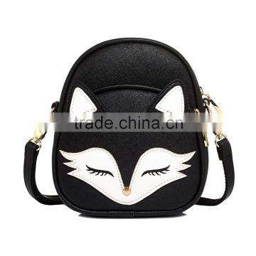 Hot Women's Fashion PU Leather Cute Cartoon Fox face Shoulder Bag,Crossbody Bag