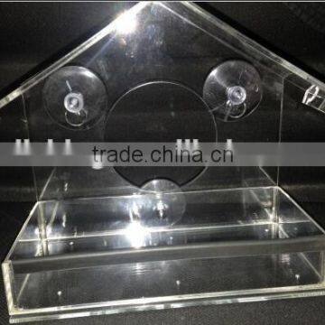 Wholesale Window Bird Feeder- High-Quality Clear Acrylic Bird Feeder with Strong All-Weather Suction Cups