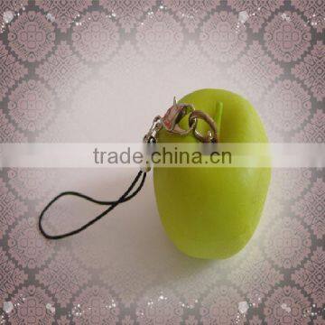 1pc Fake Green Apple Keychain/Handing Straps/Bag Pendant