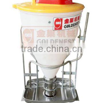 ^ Plastic pig feeder for farming equipment