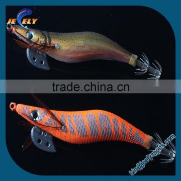 Wood Shrimp Artificial Lures Squid Hook Fishing Tackle