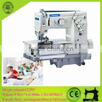 Good Price of Double Needle Flat-bed Making Belt Loop Multi-needle Garment Trousers/Pants/Jeans Sewing Machine Price CS-2001C