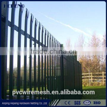 China Anping electro galvanized palisade fence