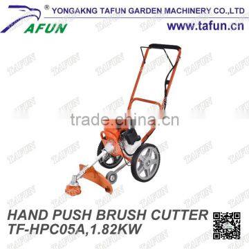 petrol garden tools portable wheel brush cutter