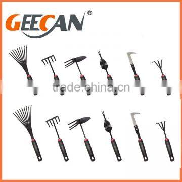 Carton steel metal Garden 6 Piece Mini Garden Tool Set with plastic handles