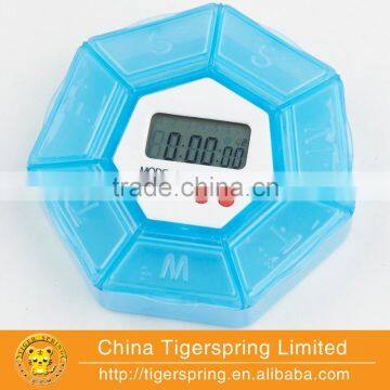 Simple popular plastic pill boxes timer