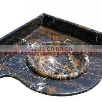 Natural color Black and Gold Marble Vanity Tops, Michelangelo