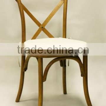 Oak solid X back chair