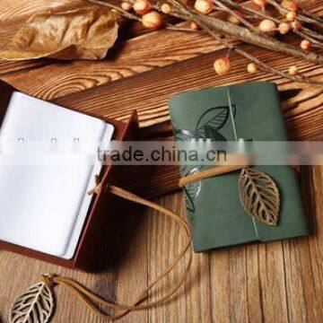 Cy280 11*8cm Retro Fashion Leather Leaves Men's Women's Creative Tying Card Pack Card Holders photo-6