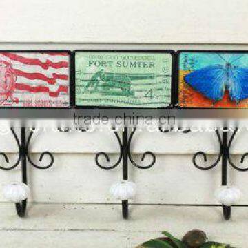 Metal hanging decorative wall hooks for home decoration