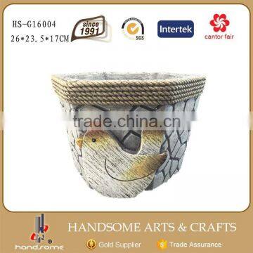 22 CM Magnesia Craft Garden Decoration Duck Statue Flower Pot photo-2