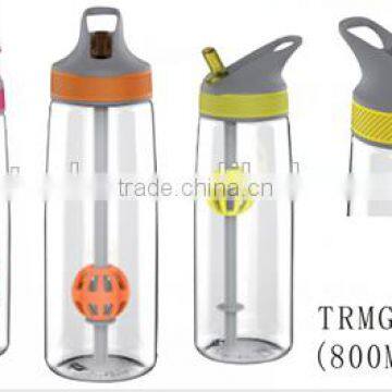 New design BPA free plastic blender shake bottle with straw