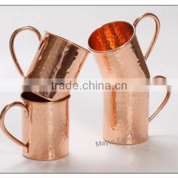 Moscow Mule Hammered Copper Mug with Copper Handle