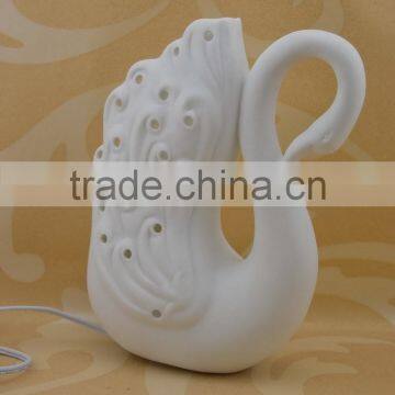 factory direct swan shape ceramic flower vase wholesale