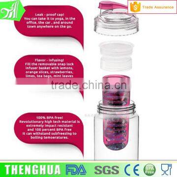 700ml Tritan Plastic Filter Water Bottle With Fruit Infuser Bpa Free photo-6