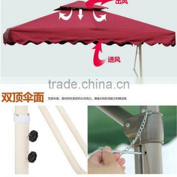 Wholesale Outdoor Sunshade Umbrella Outdoor Patio Umbrella Double Square Wrench Security Guard Umbrella photo-2