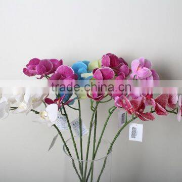 decorative PU butterfly orchid artificial butterfly orchid flowers landscaping flowers