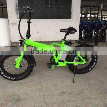 20inch With CE Certificate Foldable Fat Tire Brushless Hub Motor Electric Folding Bike photo-3