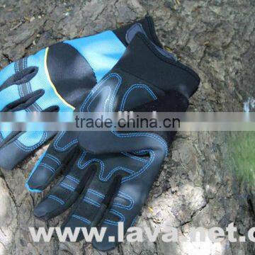 Anti-slip and Vibration Resistant Synthetic Leather Work Gloves photo-4
