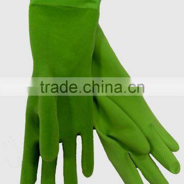 Household Gloves Dip Flock Lined Fish Scale Grip Roll Beaded Cuff photo-3