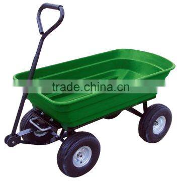 Easy to Assemble Folding Plastic Tray Garden Dump Tool Cart TC4253 photo-6