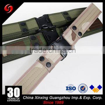 Lightweight Knitted Ribbon Tactical Military Army Belt Camouflage Color Double Security Buckle photo-5