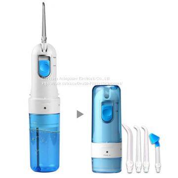 Folding rechargeable dental care oral irrigator